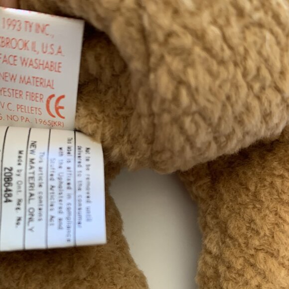 TY Beanie Babies - Curly - 1996 Original Retired (Brown Nose) - Style 4052 - Picture 6 of 14